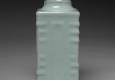 图片[3]-Cong shaped vase with green glaze, Qing dynasty, Qianlong reign (1736-1795)-China Archive